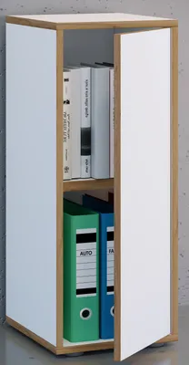 Produktbild von VCM Holz Büroschrank Ordner Aktenschrank Büromöbel Schrank Salia 2-fach Breite 30 cm Drehtür