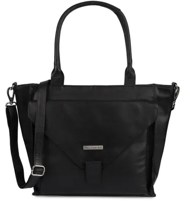 Produktbild von Beltimore Große Damenledertasche Shopper Schwarz