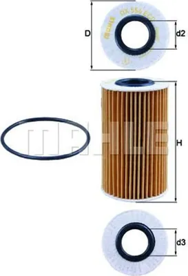 Produktbild von Ölfilter KNECHT OX 554D1