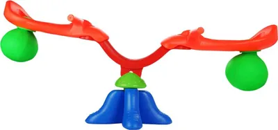 Produktbild von GOPLUS Wippe für 2 Kinder, Spielwerk Wippe mit Aufpralld?mpfer, Wippeschaukel mit 360° drehbare Karussel Funktion, Karusselwippe für Indoor & Outdoor, belastbar bis 50 kg, für Kinder ab 3 Jahren