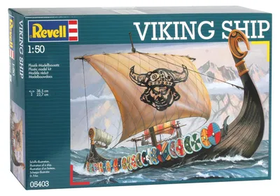Produktbild von Revell Viking Ship, Modell eines Segelschiffs, Montagesatz, 1:50, Viking Ship, Vor-Mittelstufe, 131 Stück(e)