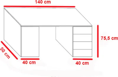 Produktbild von Doppelstockbett Etagenbett Bett Kleiderschrank Jugendzimmer Schrank Schreibtisch