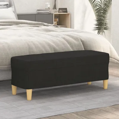 Produktbild von (Design 2026）Sitzbank - modernes Design - Truhenbank Schuhbank - Schwarz 100x35x41cm Stoff DE300883 - Sitztruhen
