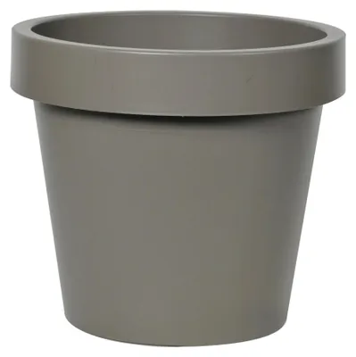 Produktbild von Mega Collections Pflanzentopf/Blumentopf - Kunststoff - taupe - D35 cm