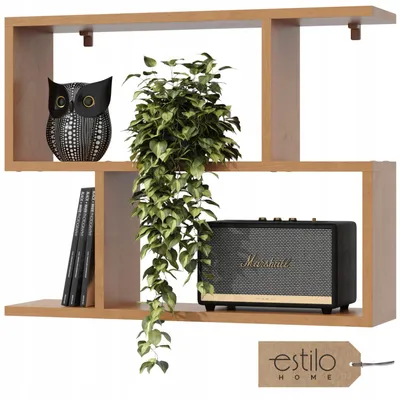 Produktbild von Wandregal 70cm – Hängeregal aus MDF – Bücherregal für Wohnzimmer, Schlafzimmer, Küche