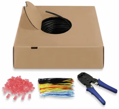 Produktbild von Goobay 55440, 100 m, Cat6, U/UTP (UTP), Schwarz