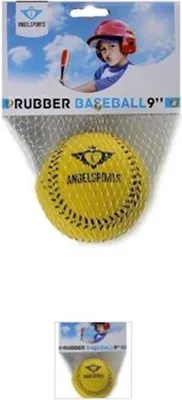 Immagine prodotto di Angel Sports 080050, Baseball, blu, bianco, giallo, tinta unita, gomma, bambini, 1 pezzo