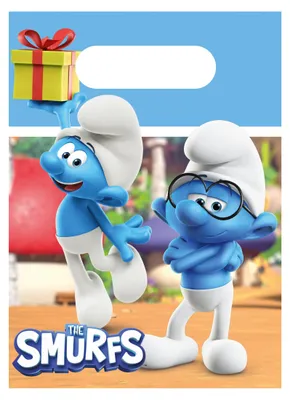 Produktbild von 4 Schlümpfe Papiertüten für Geschenke -