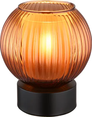 Image de Globo Zumba E27 Lampe de table Noir Mat, Métal Ø15cm 15638TB