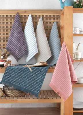 Immagine prodotto di Set di asciugamani 100% cotone, 40x60 cm, 290 g/m², 6 pezzi