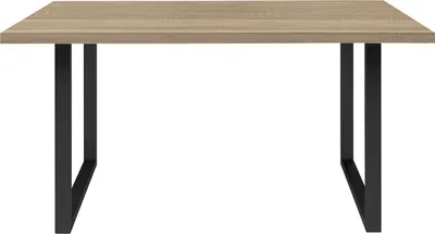 Produktbild von möbelando Esszimmertisch Küchentisch Esstisch Speisetisch Holztisch Tisch Talbert IX Sonoma-Eiche/Schwarz