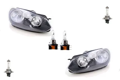 Produktbild von Johns, Scheinwerfer Halogen passend für VW Golf 6 5KI ab 2008- Satz Satz H15 mit H7 L R 5K1941005L 5K1941005E 5K1941005H 5K1941005J 5K1941005Q 5K19410