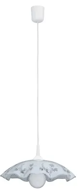 Zdjęcie produktu dla Lampa wisząca Vino biało-szara 1xE27x60W tworzywo sztuczne wym:90x40x40cm IP20 Rabalux