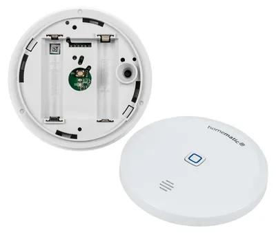 Produktbild von Homematic IP Smart Home Wassersensor, Wassermelder für zuverlässige Alarmierung per Sirene und Push-Benachrichtigung in der Smartphone-App