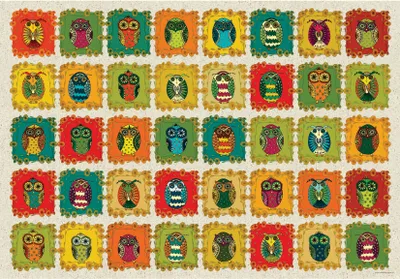 Produktbild von D-TOYS Puzzle Muster: Eulen 1000 Teile