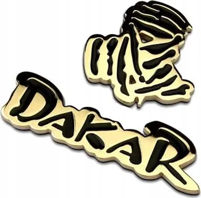 Produktbild von DAKAR 3D-EMBLEM Metall-Goldaufkleber