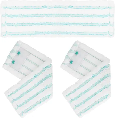 Obrázek produktu pro Náhradní návleky na mop, 3 kusy, z mikrovlákna, vhodné pro tvrdé podlahy, pro podlahové mopy