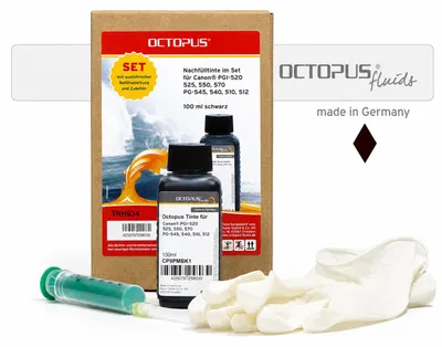 Immagine prodotto di Kit di ricarica per Canon PGI-520, 525, 550, 570, PG-545, 540, 510, 512 nero