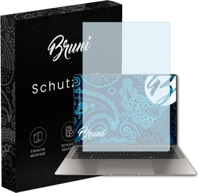 Produktbild von Bruni Basics-Clear 2x Schutzfolie kompatibel mit Honor MagicBook Art 14 (2024) Folie