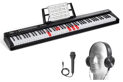 Produktbild von Digitales Klavier - Keyboard - Elektrisches Klavier - E-Piano - Klavier mit Tastatur - 88 Tasten, halbgewichtet