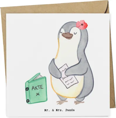 Produktbild von Mr. & Mrs. Panda Glückwunschkarte Business Development Manager Herz - Weiß - Geschenk, doppelkarte, Klappkarte, faltkarte, Grußkarte, anlasskarte