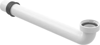 Productafbeelding van Geberit afvoerbuis ø32 voor wastafel, inbouwmodel UP, sifon KU, wit, 240865, 1 stuk.