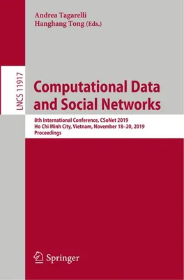 Obrázek produktu pro Computational Data and Social Networks