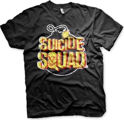 Produktbild von Suicide Squad Bomb Logo T-Shirt - Medium - Black