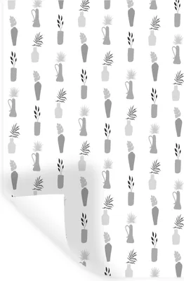 Produktbild von MuchoWow® Wandtattoo Wandsticker Wandaufkleber Hintergrund - Schwarz - Weiß 80x120 cm Selbstklebend und Repositionierbar - Repositionierbar - Wasser abweisend