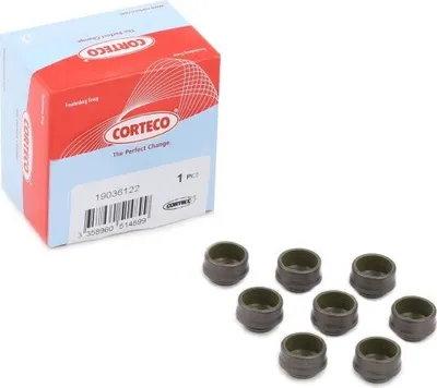 Produktbild von CORTECO Ventilschaftdichtung-Satz 19036122 Einlassseite Auslassseite für FORD MONDEO IV Turnier (BA7) FPM (Fluor-Kautschuk)