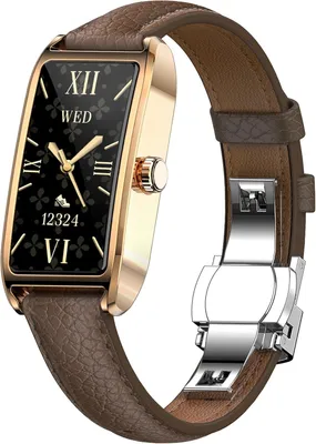 Smartwatch Damen Dünn Fitnesstracker 1.13"AMOLED Fitnessuhr Herzfrequenzmesser Schrittzähler Schlafanalyse Menstruationszyklus Pulsuhr IP68Wasserdicht