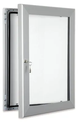 Produktbild von Verschließbare Werbevitrine für den Außenbereich in Silber, A3