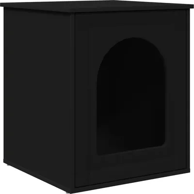 Produktbild von Katzenhaus Schwarz 53 x 52 x 62 cm Holzwerkstoff