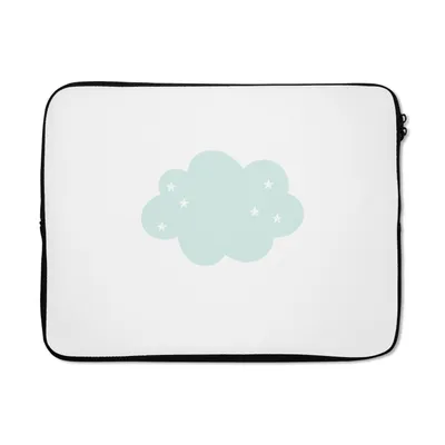 Produktbild von MuchoWow® Laptop Hülle 15 Zoll Wolke - Sterne - Pastell - Kinder - Baby Laptoptasche - Laptoptasche - Sleeve - Rundum-Schutz