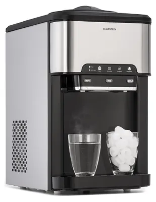 Mini-Eiswürfelmaschine, selbstreinigend, 3 l, 20 kg/Tag, Edelstahl