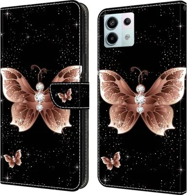 Produktbild von Für Xiaomi Redmi Note 13 Pro / Poco X6 Kunst-Leder Book Handy Tasche Motiv 12 Hülle Etuis Schutz