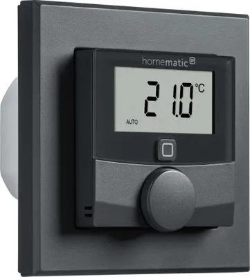 Produktbild von Homematic IP Wandthermostat Schaltausgang 230V anthrazit | HmIP-BWTH-A