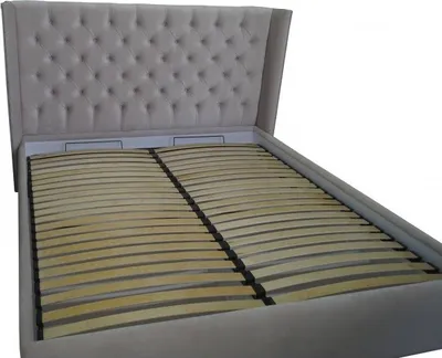 Produktbild von Chesterfield Bett Polster Doppel Hotel Betten Schlafzimmer 180x200cm Bettkasten