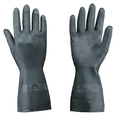 Produktbild von Neri Neoprenhandschuhe Neo Eco, säurebeständig, mit Baumwollfutter, rutschfest, Größe M