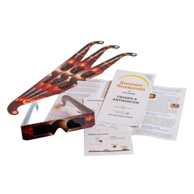 Produktbild von 3x Sonnenfinsternis-Brille inkl. Infobroschüre