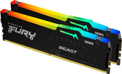 Immagine prodotto di Kingston FURY Beast RGB DDR5 5600 MHz 16 GB di RAM da gioco
