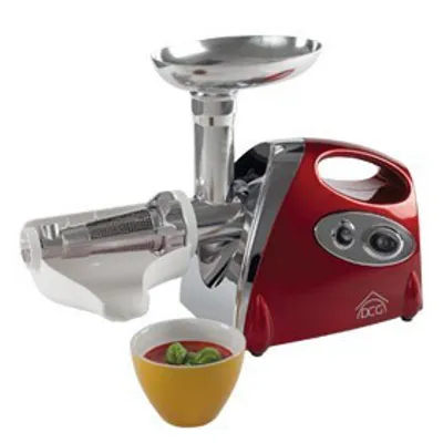 Image de DCG Eltronic FWP2696 Hachoir à viande 1200 W rouge, acier inoxydable