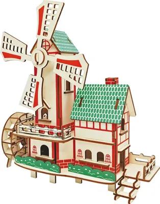 Obrázok produktu pre Woodcraft Drevené 3D puzzle Veterný mlyn