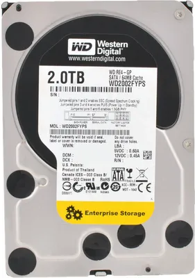 Produktbild von Western Digital 2TB Black WD2002FYPS 7200RPM 64MB Sata II 3,5'' Zoll