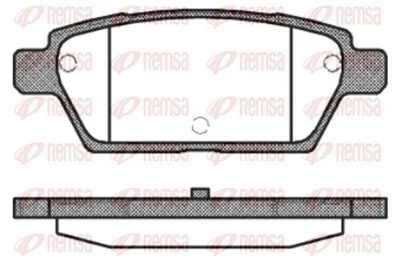 Produktbild von REMSA Bremsbeläge Satz Hinten Bremsklötze für MAZDA 6 Station Wagon (GY) 1195.10