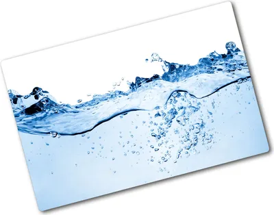 Produktbild von Tulup Glas Herdabdeckplatte - 80x52 cm - Glaskeramikkochfeld-Abdeckung Spritzschutz Glasabdeckplatte - Einteilig - Sonstige - Wasser - Blau