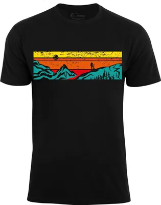 Produktbild von Cotton Prime® T-Shirt mit Bergen Lets Hiking L schwarz