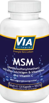 Produktbild von MSM Komplex hochdosiert mit 120mg Vitamin C