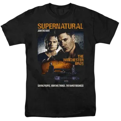 Obrázok produktu pre Tričko Supernatural – uni, pánske/dámske, model TV37594 (veľkosť L), čierna farba