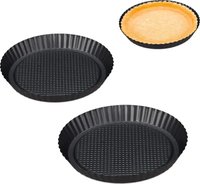Produktbild von Springform Tortenform Tortenbodenform - 6er Set - Antihaftbeschichtung - Ø 21, 26 und 28 cm - Anthrazit